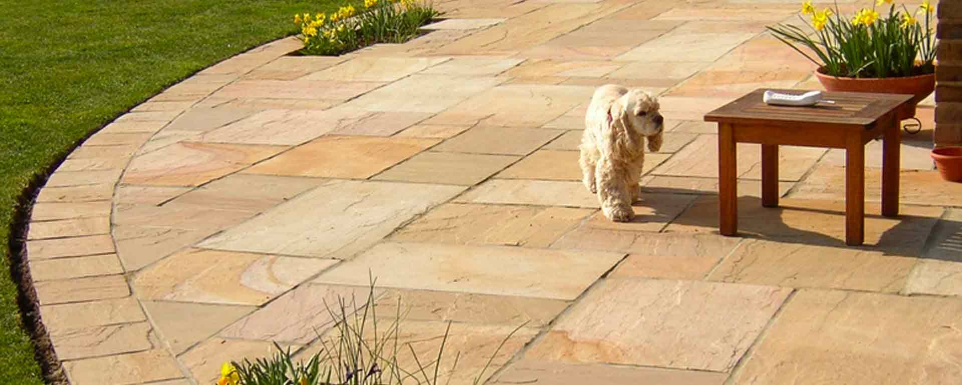 Autumn Brown Indian Sandstone Patio