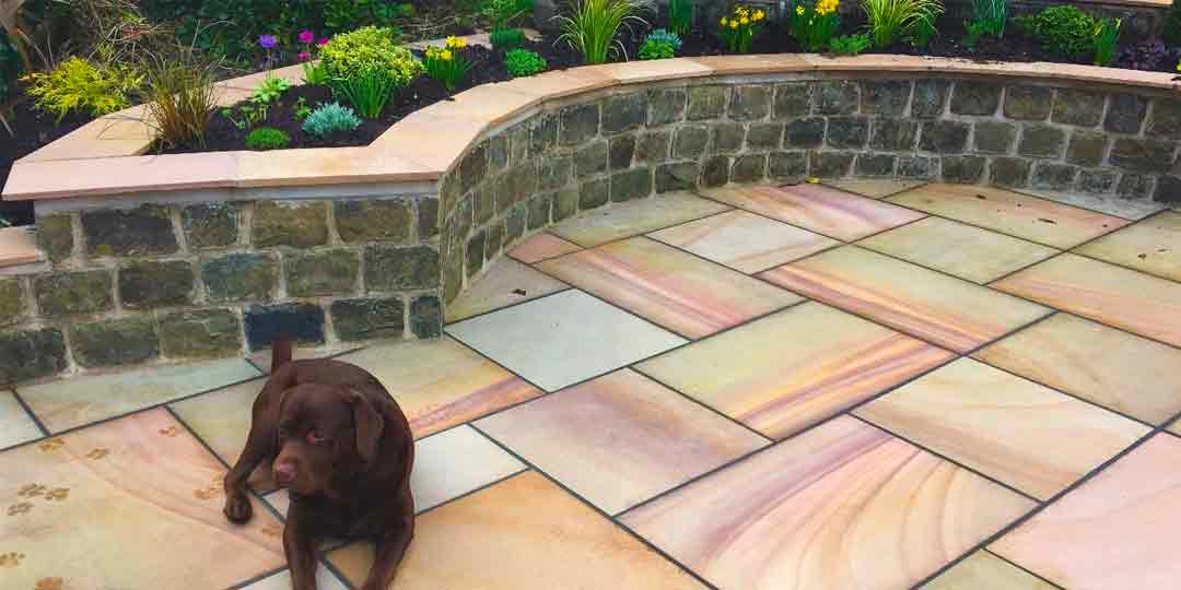 Gold Leaf Indian Stone Patio